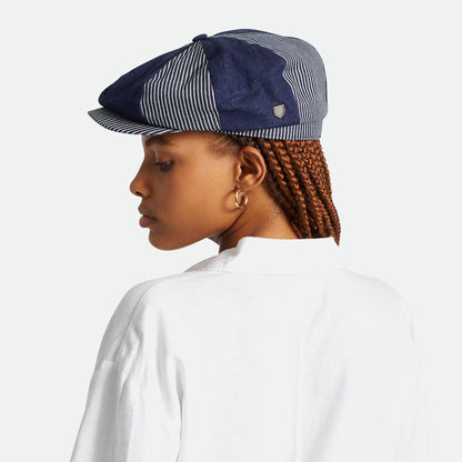 Casquette Gavroche Ample Brood denim BRIXTON
