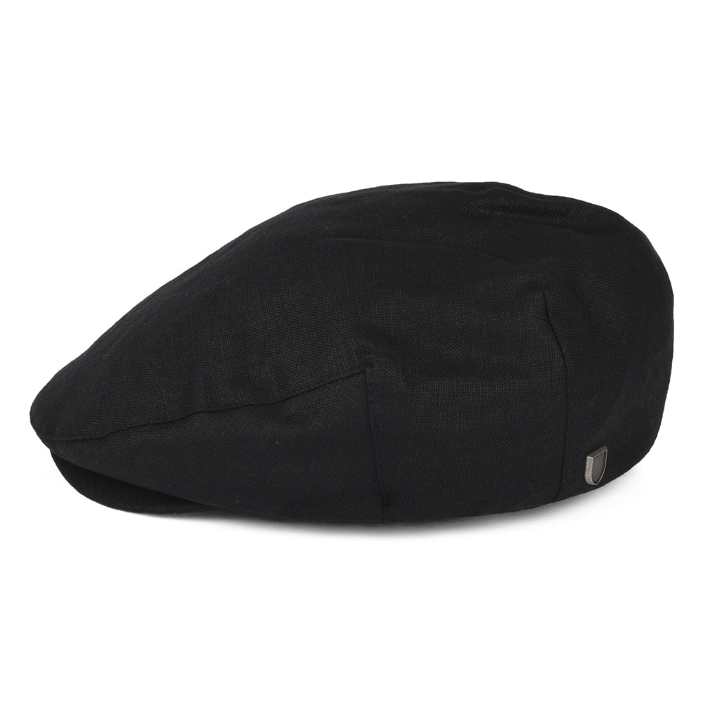 Casquette Plate en Chanvre Hooligan X noir BRIXTON