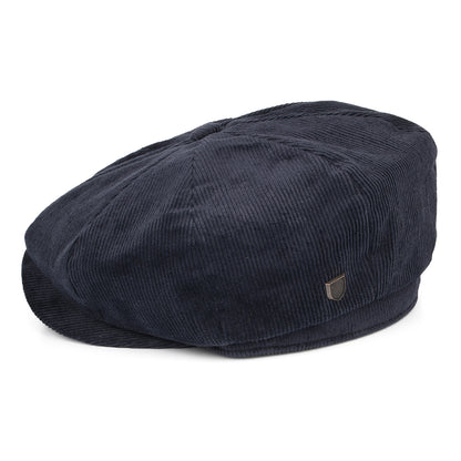 Casquette Gavroche en Velours Côtelé Ample Brood bleu marine BRIXTON