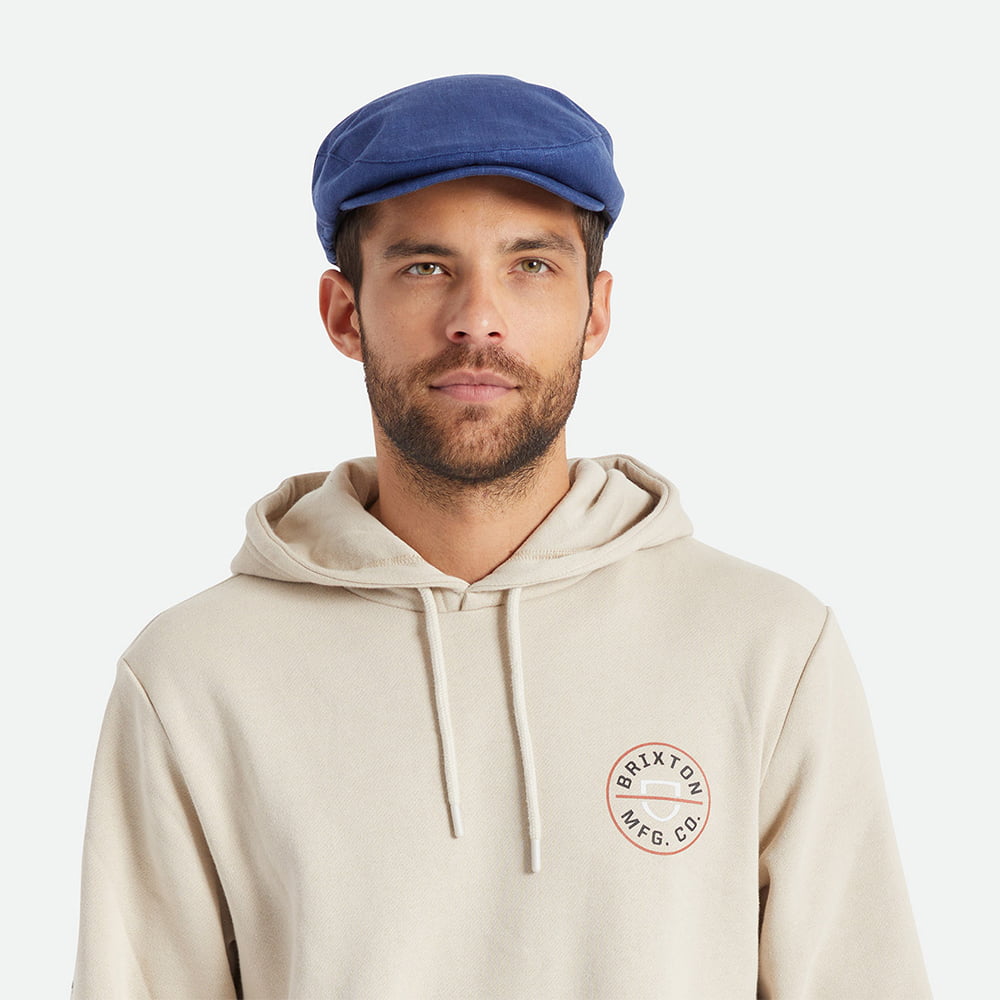 Casquette Plate en Chanvre Hooligan X bleu encre BRIXTON