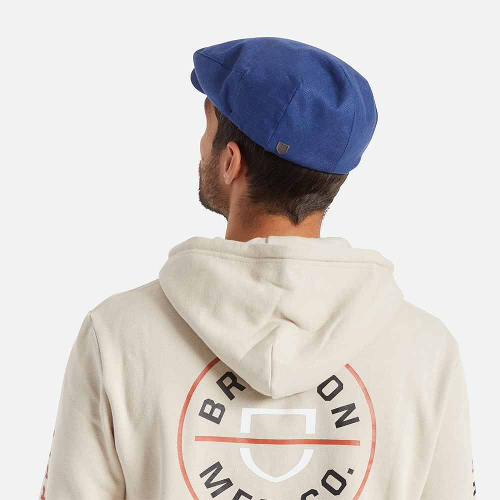 Casquette Plate en Chanvre Hooligan X bleu encre BRIXTON