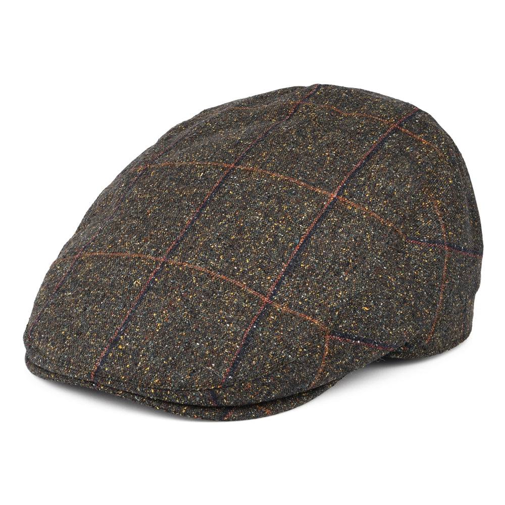 Casquette Plate en Soie et Coton Mallalieus Sports loden FAILSWORTH