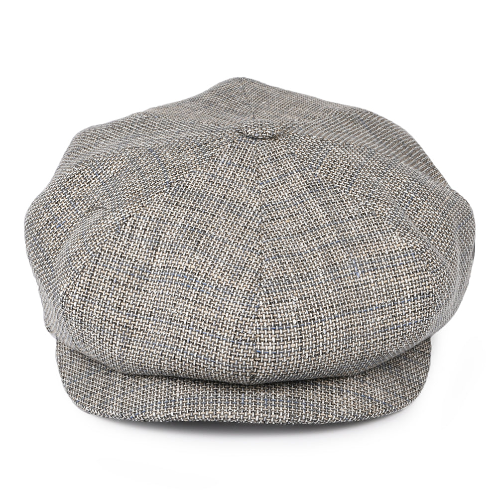 Casquette Gavroche en Lin et Coton gris-bleu CITY SPORT