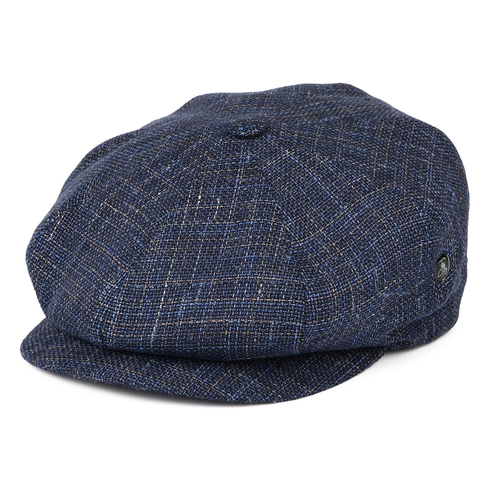 Casquette Gavroche en Lin et Coton bleu marine CITY SPORT