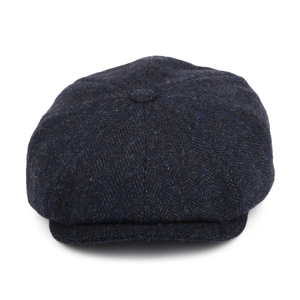 Casquette Gavroche en Laine à Chevrons Hatteras bleu STETSON