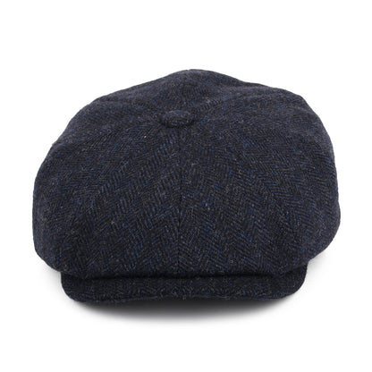 Casquette Gavroche en Laine à Chevrons Hatteras bleu STETSON