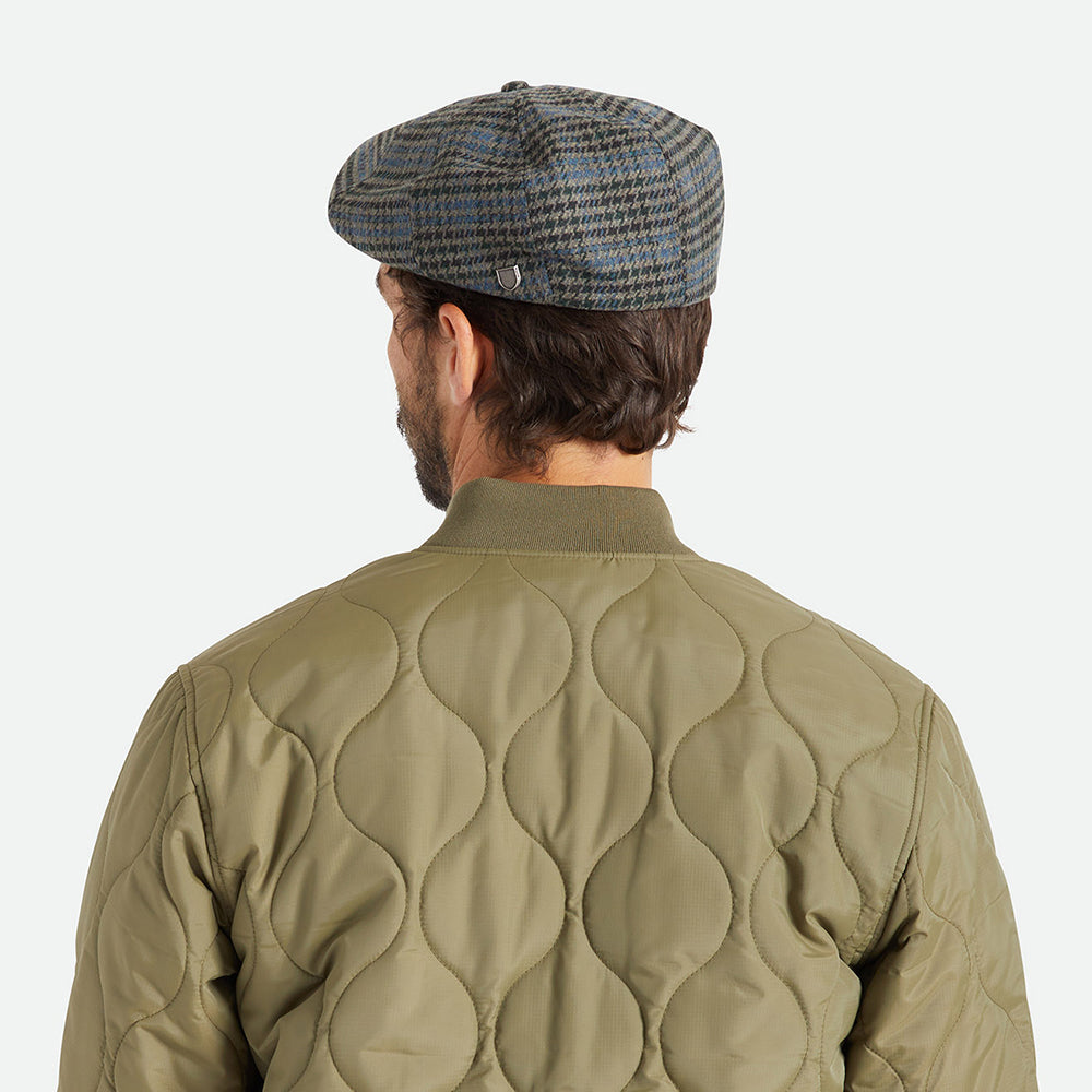 Casquette Gavroche Pied-de-Poule Brood pierre-bleu BRIXTON