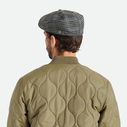 Casquette Gavroche Pied-de-Poule Brood pierre-bleu BRIXTON