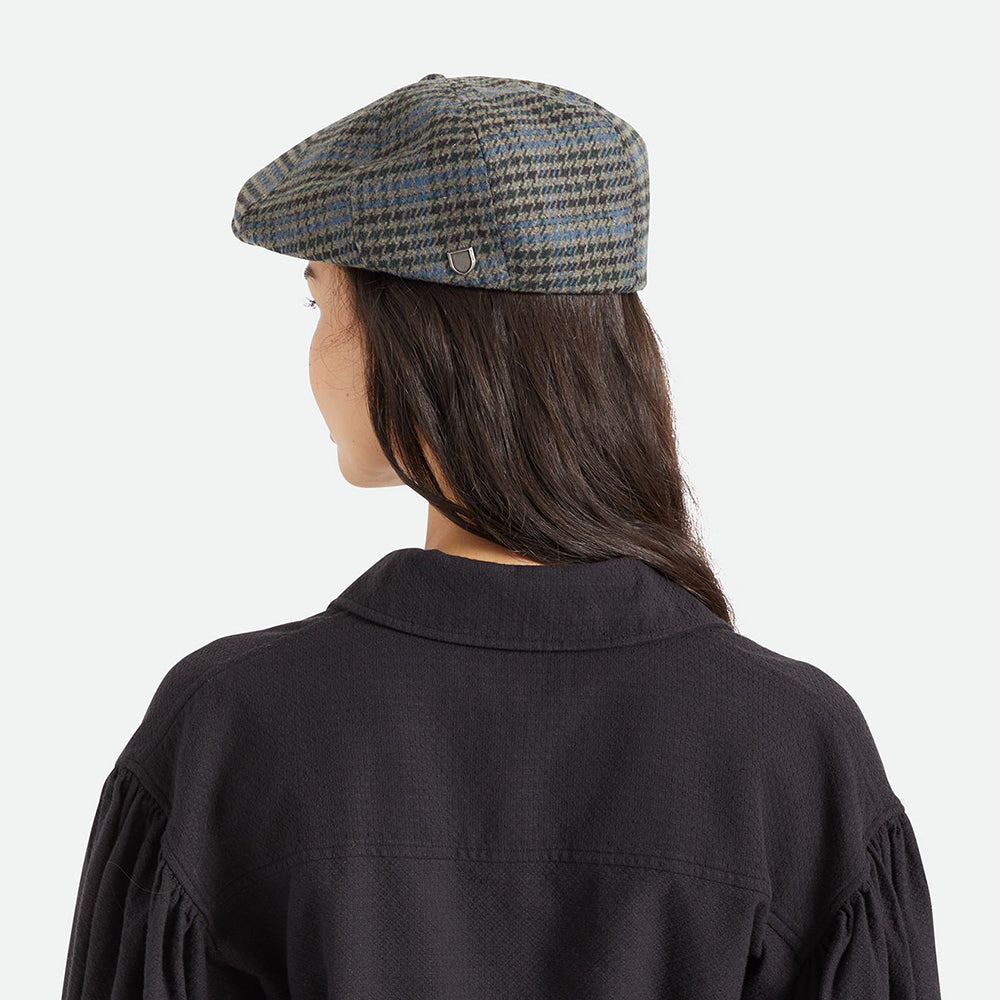Casquette Gavroche Pied-de-Poule Brood pierre-bleu BRIXTON