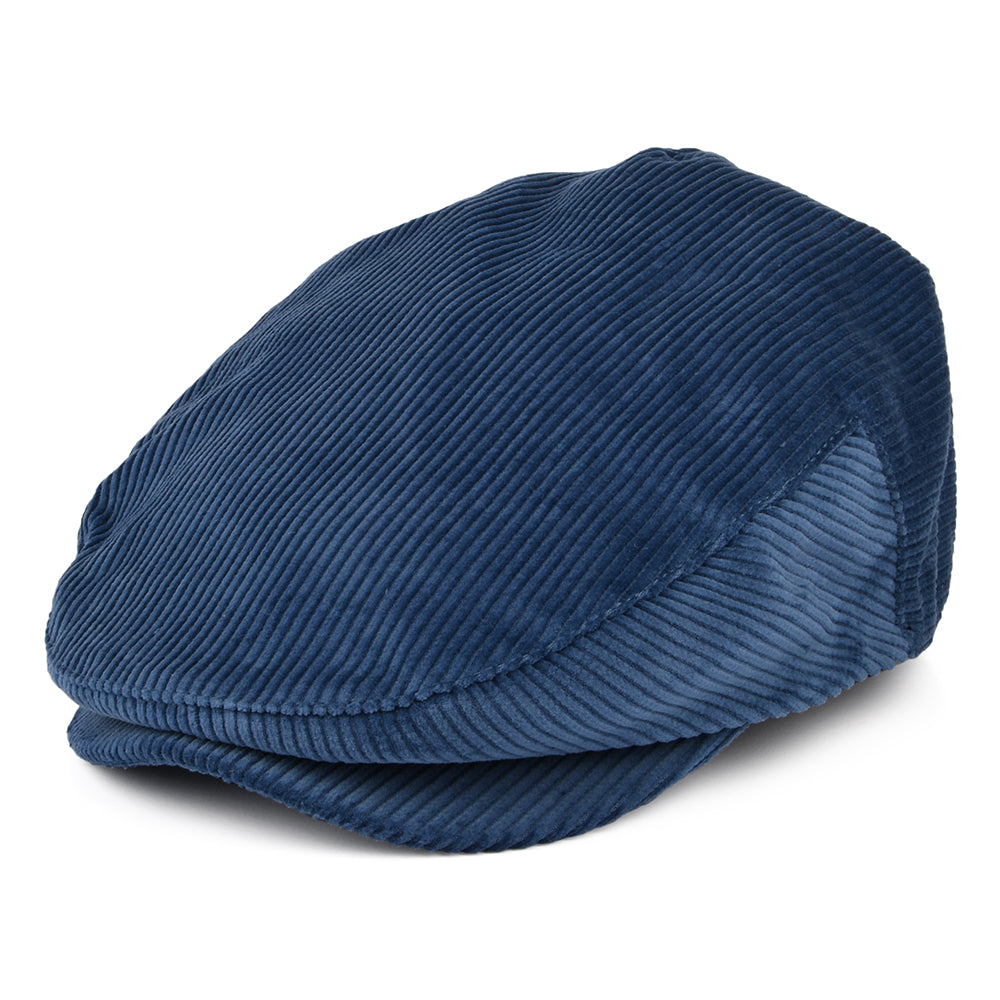 Casquette Plate en Velours Côtelé Hooligan bleu BRIXTON