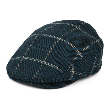 Casquette Plate Ample à Carreaux Hooligan bleu-noir BRIXTON
