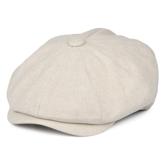 Casquette Gavroche en Lin Épais Alfie crème CHRISTYS