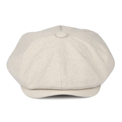 Casquette Gavroche en Lin Épais Alfie crème CHRISTYS