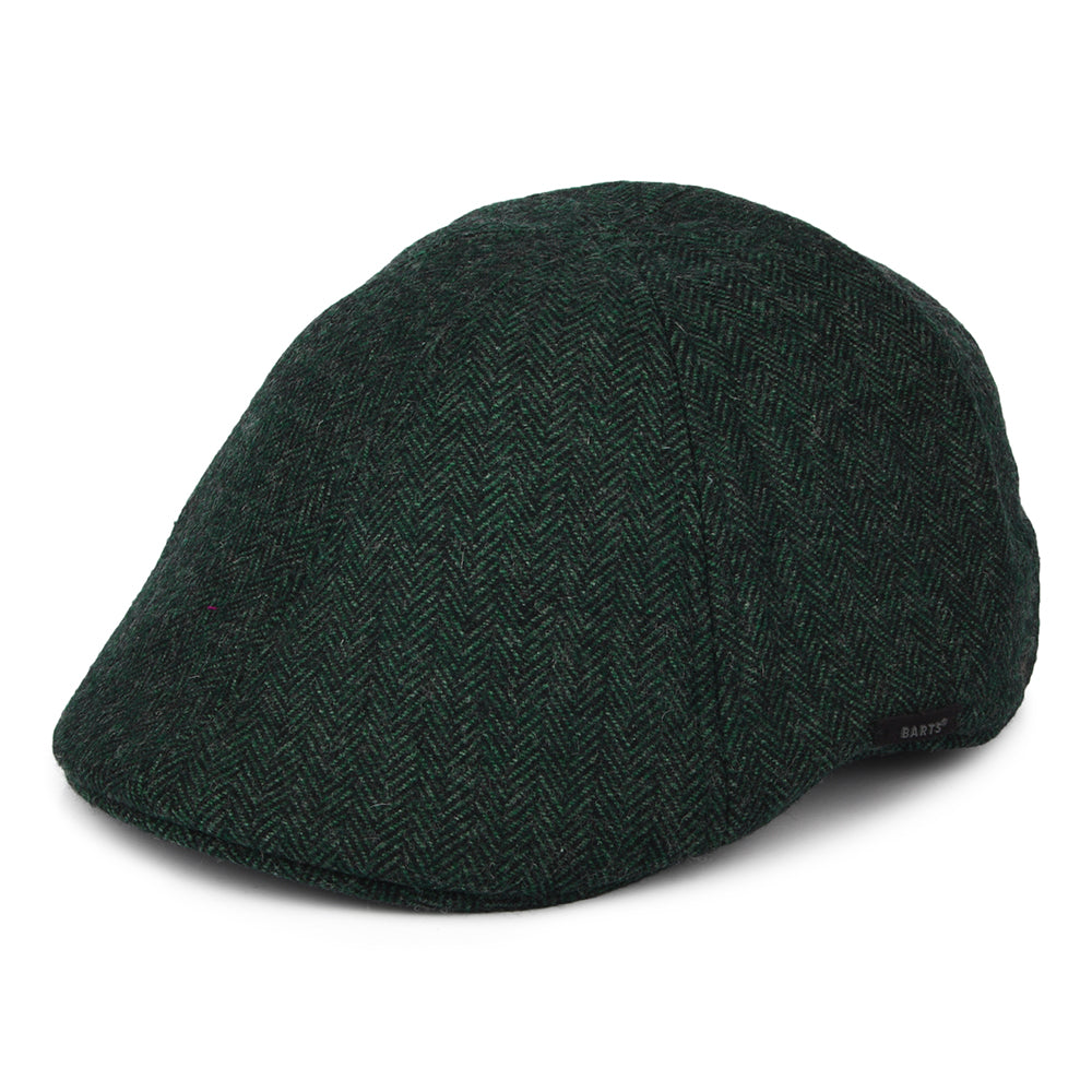 Casquette Plate à Chevrons Bec-de-Canard Mr. Mitchell vert BARTS