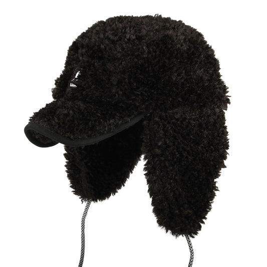 Casquette Saharienne en Imitation Peau de Mouton Utility noir KANGOL
