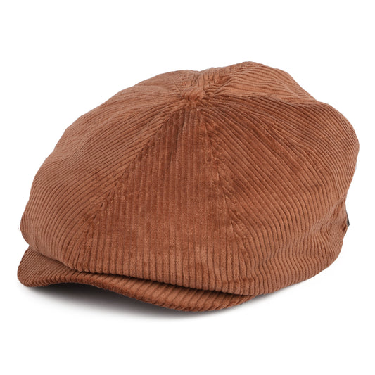Casquette Gavroche en Velours Côtelé Brood caramel BRIXTON