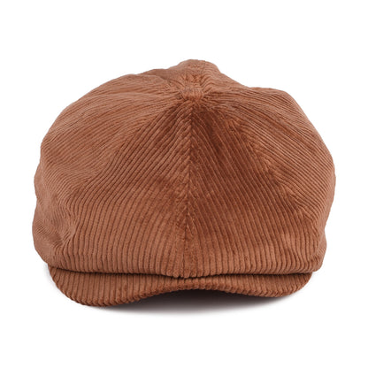 Casquette Gavroche en Velours Côtelé Brood caramel BRIXTON