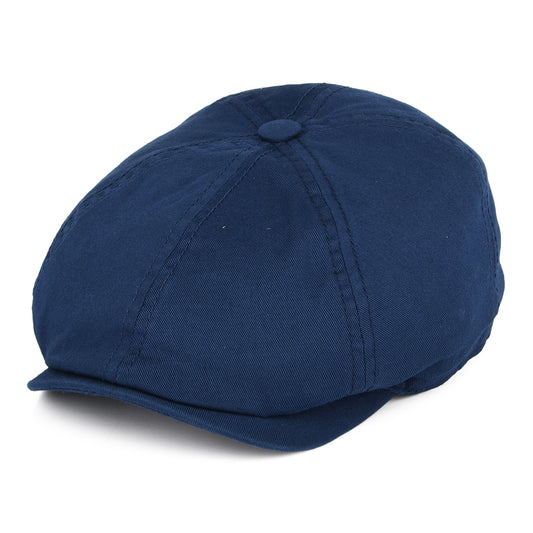 Casquette Gavroche en Coton Sergé bleu marine STETSON