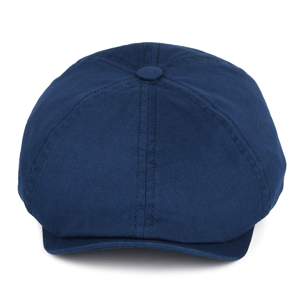 Casquette Gavroche en Coton Sergé bleu marine STETSON