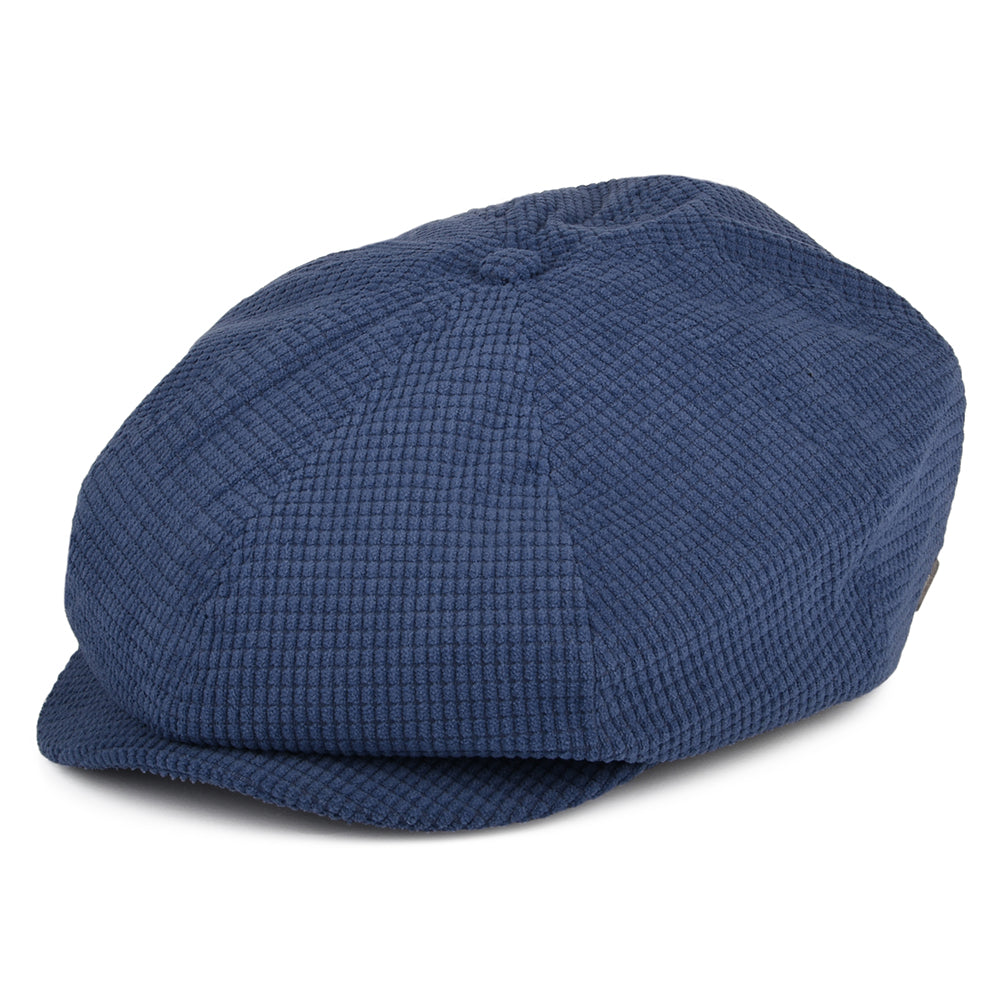 Casquette Gavroche en Velours Côtelé Gauffré Brood bleu BRIXTON