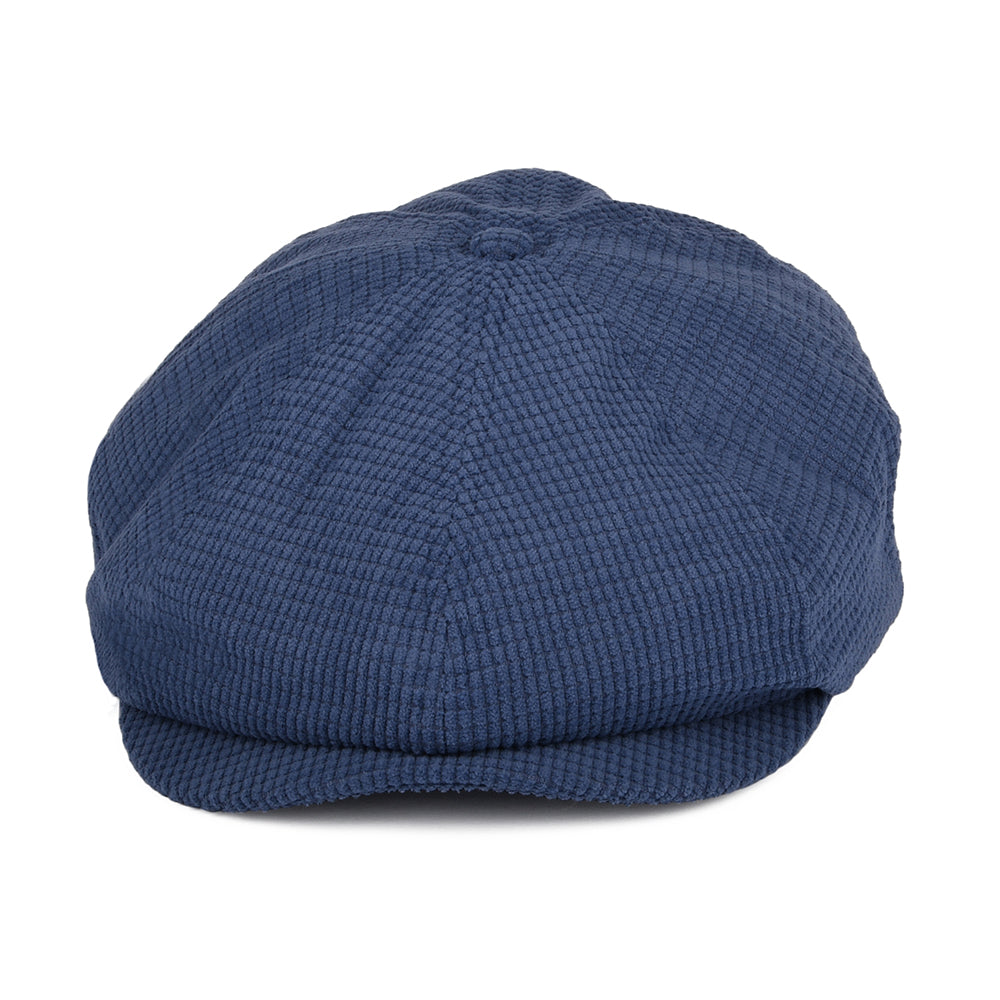 Casquette Gavroche en Velours Côtelé Gauffré Brood bleu BRIXTON