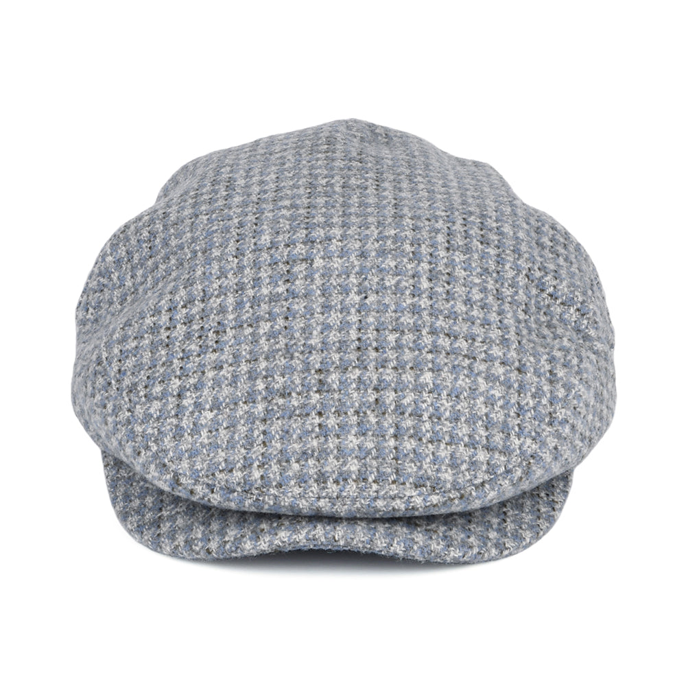 Casquette Plate Pied-de-Poule Hooligan bleu-blanc cassé BRIXTON