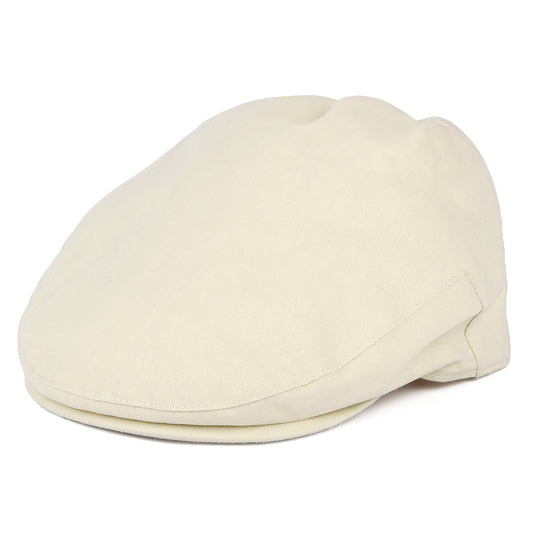 Casquette Plate en Coton et Lin Balmoral babeurre CHRISTYS