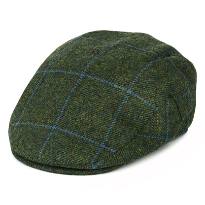 Casquette Plate Imperméable à Carreaux vert-bleu FAILSWORTH