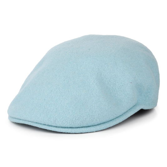 Casquette Plate en Laine 504 bleu glacé KANGOL
