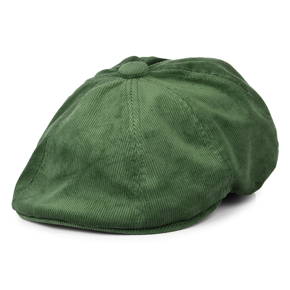 Casquette Gavroche en Velours Côtelé Hawker olive KANGOL