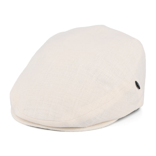 Casquette Plate en Lin crème CITY SPORT