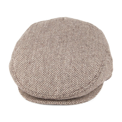 Casquette Plate à Chevrons marron JAXON & JAMES
