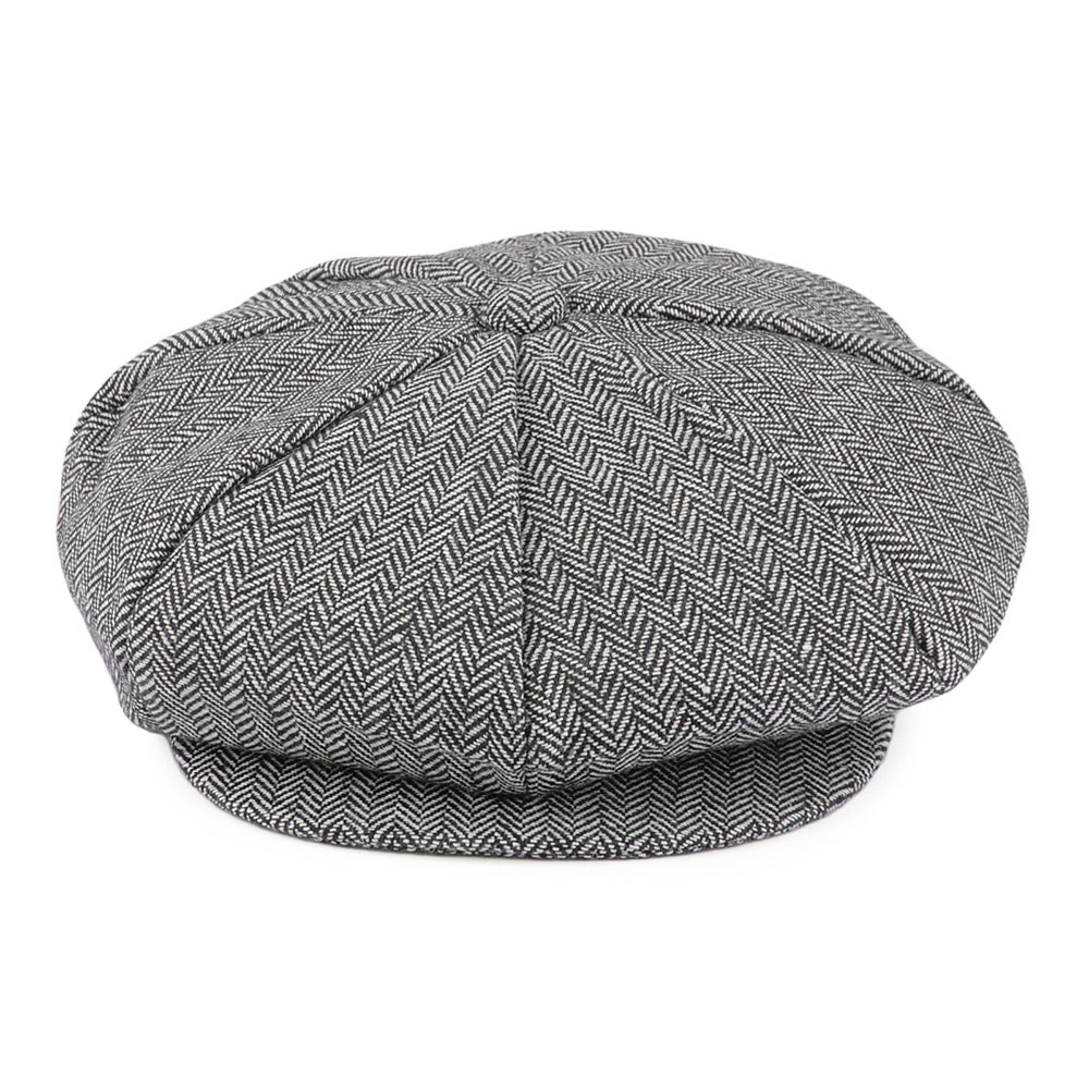 Casquette Gavroche La Grosse Pomme à Chevrons gris JAXON & JAMES