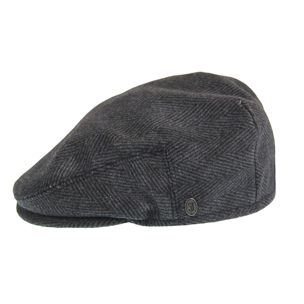 Casquette Plate à Chevrons anthracite JAXON & JAMES
