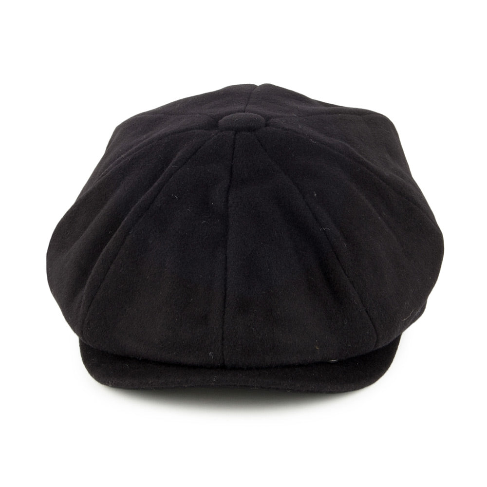 Casquette Gavroche en Pure Laine Harlem noir JAXON & JAMES
