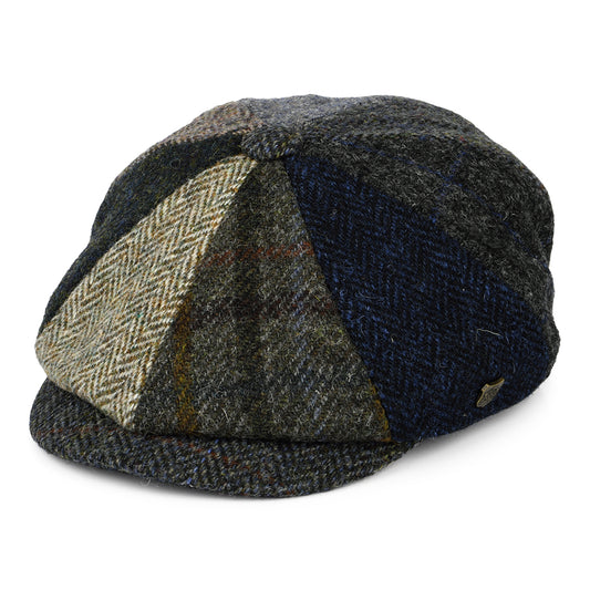 Casquette Gavroche en HARRIS TWEED Classic Lewis multicolore FAILSWORTH