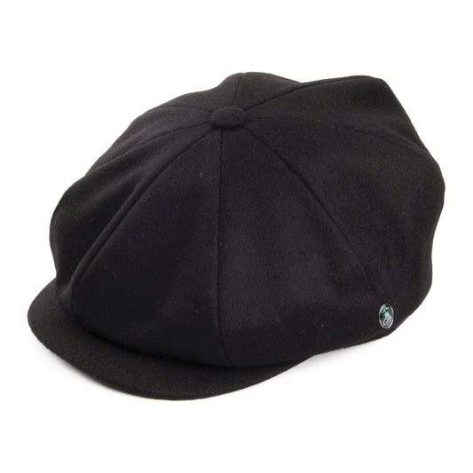 Casquette Gavroche En Laine Loden noir CITY SPORT