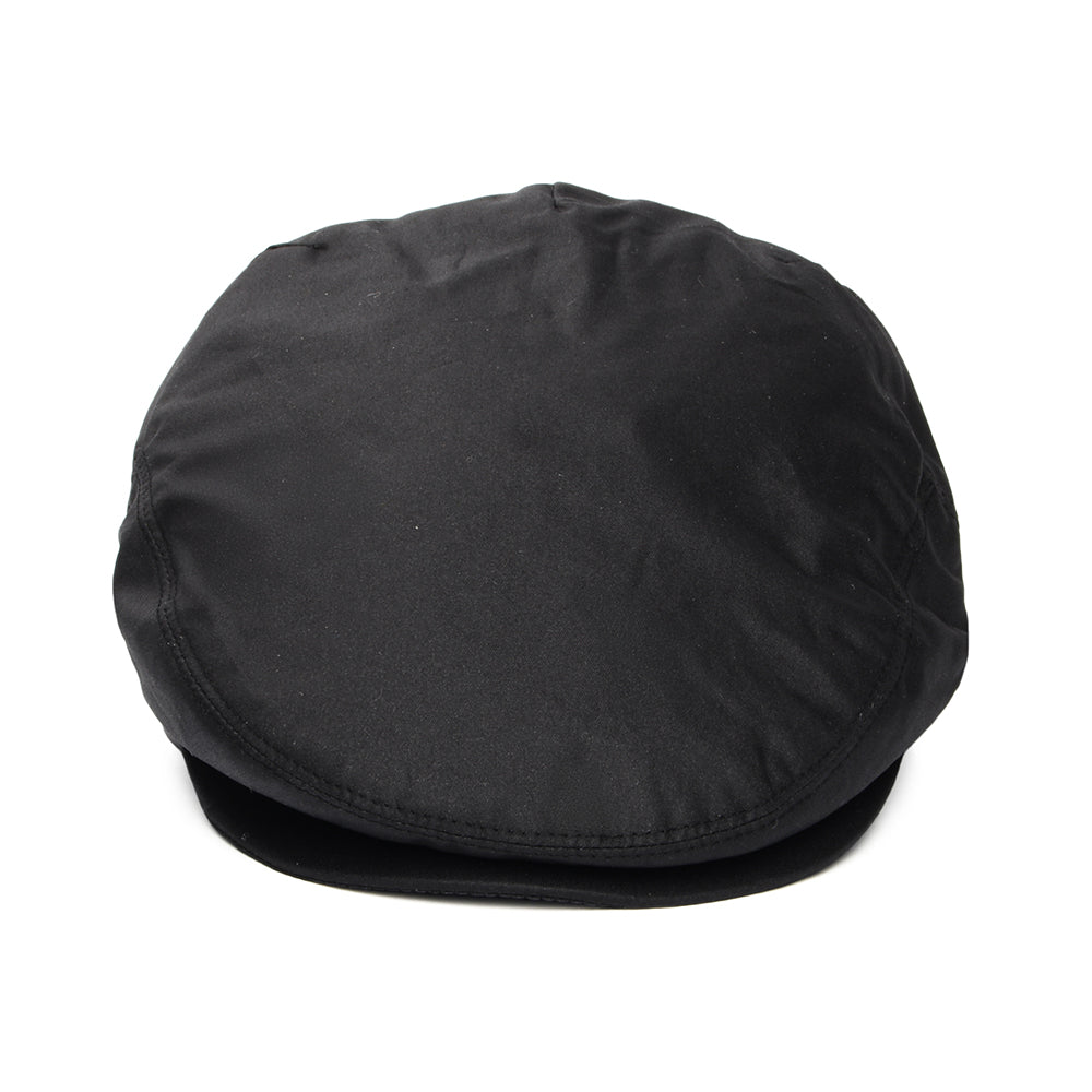 Casquette Plate en Toile Cirée Hydrofuge noir JAXON & JAMES