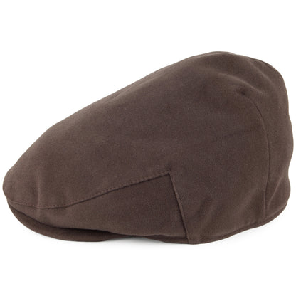 Casquette Plate en Moleskine marron CHRISTYS
