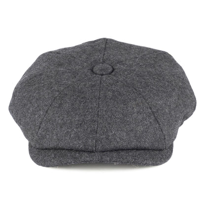 Casquette Gavroche en Laine Melton gris CHRISTYS