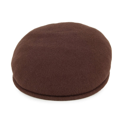 Casquette Plate en Laine 504 tabac KANGOL
