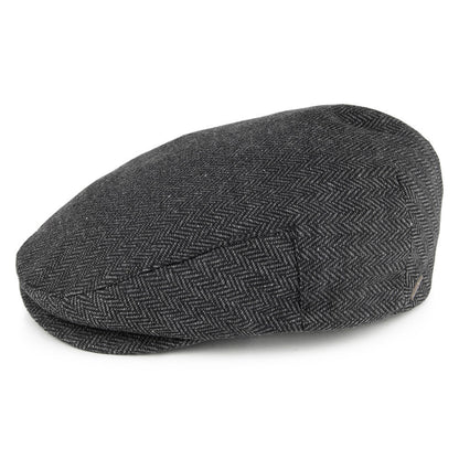 Casquette Plate Hooligan à chevrons gris-noir BRIXTON