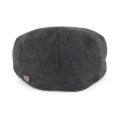 Casquette Plate Hooligan à chevrons gris-noir BRIXTON
