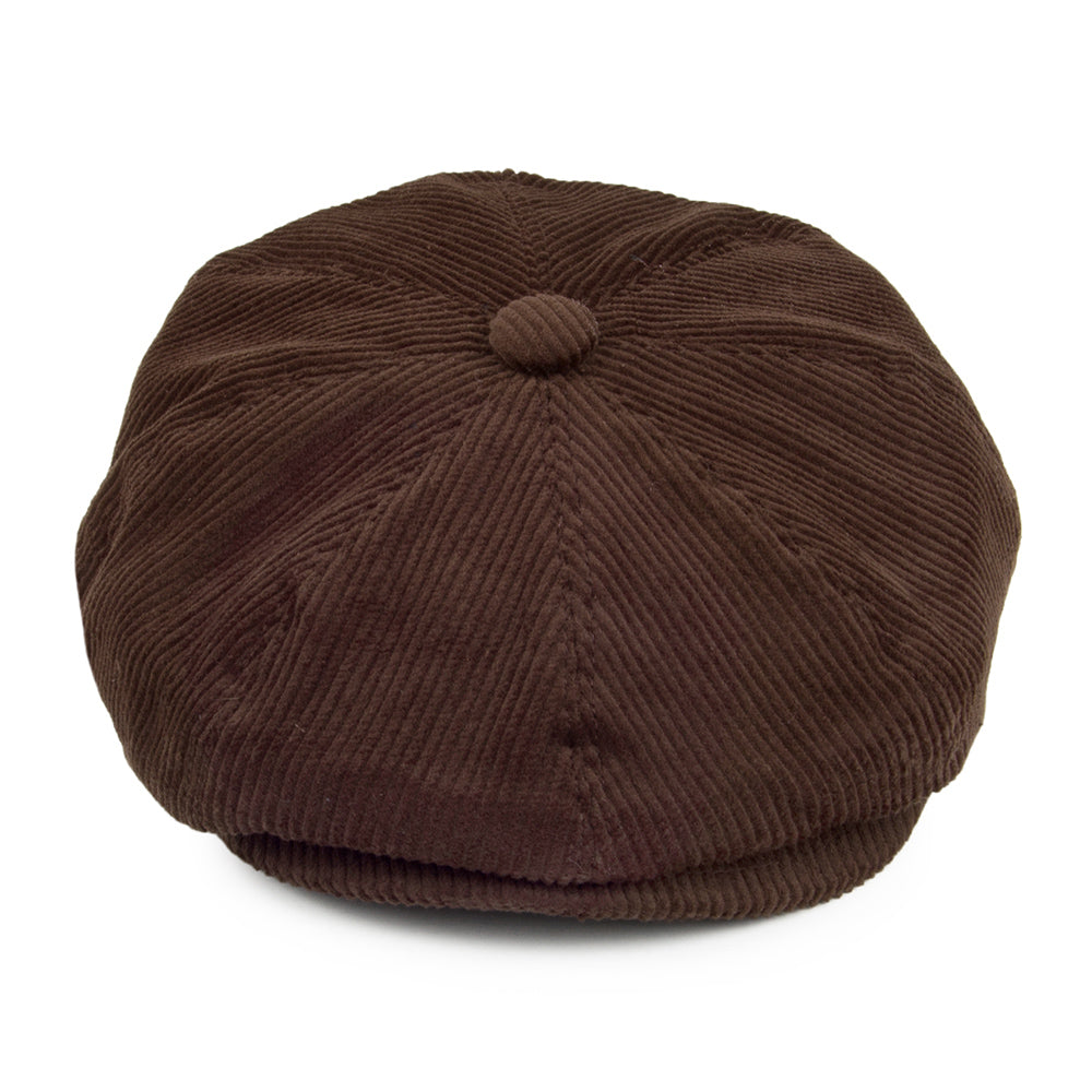 Casquette Gavroche en Velours Côtelé marron JAXON & JAMES