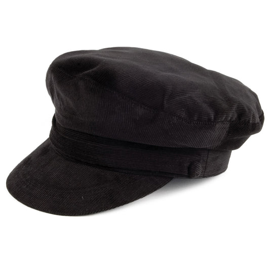 Casquette de Marin en Velours Côtelé noir JAXON & JAMES