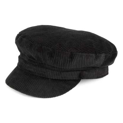 Casquette de Marin en Velours Côtelé Mariner noir FAILSWORTH