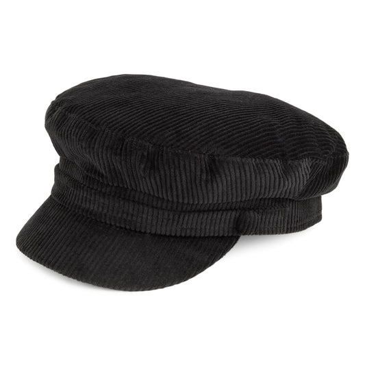 Casquette de Marin en Velours Côtelé Mariner noir FAILSWORTH