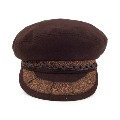Casquette de Marin en Laine Classic marron JAXON & JAMES