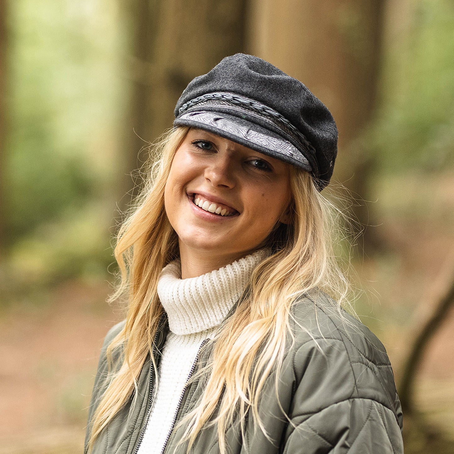 Casquette de Marin en Laine Classic gris JAXON & JAMES