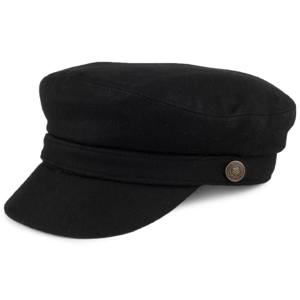 Casquette de Marin en Melton noir CHRISTYS